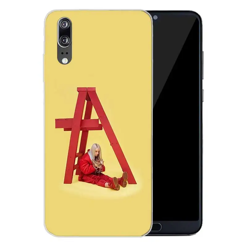 Soft Silicone Phone Back Case For Huawei P20 P30 P8 P9 P10 lite Pro Plus P Smart + TPU Heart Cover Billie Eilish Independent sin |