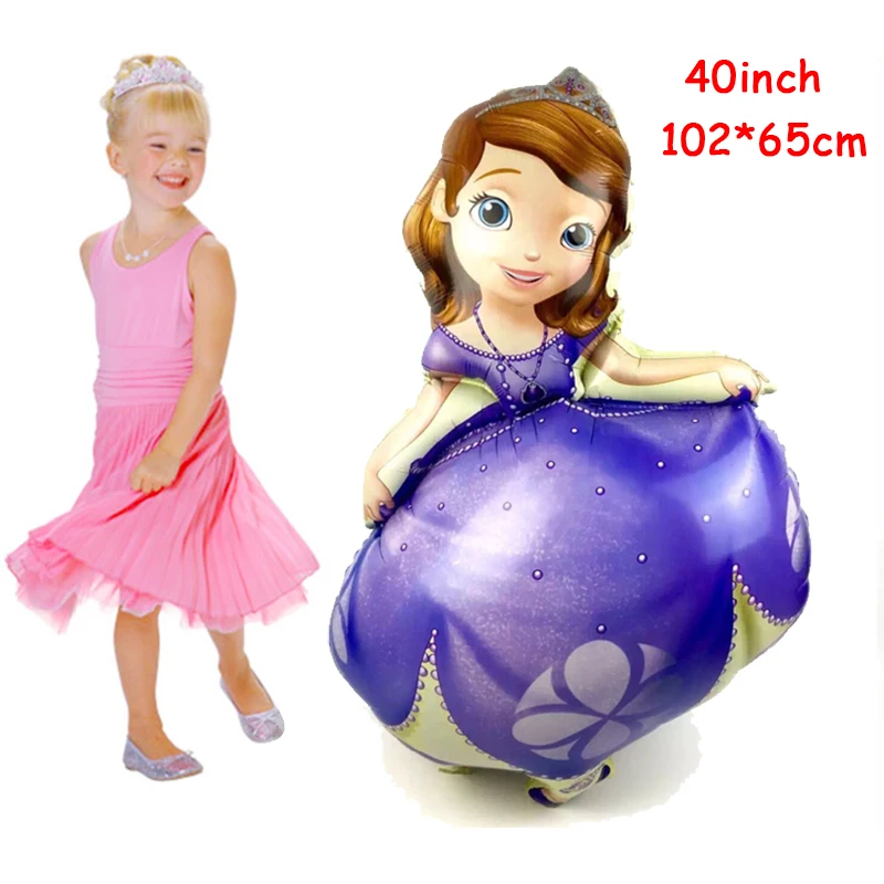 1 шт. гелиевый воздушный шар принцессы Софии покрытый фольгой Детские вечерние