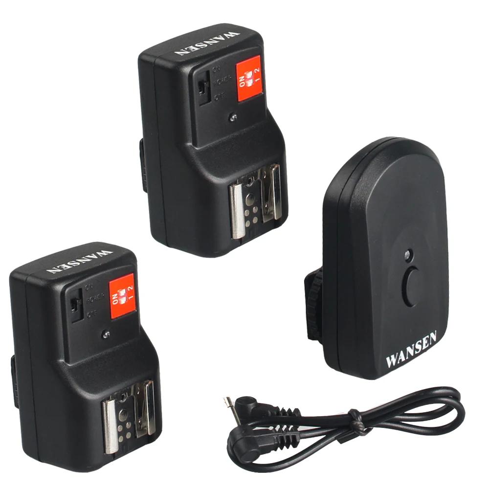Wansen PT 04GY 4 канала беспроводной пульт дистанционного вспышки Speedlite триггер + 2