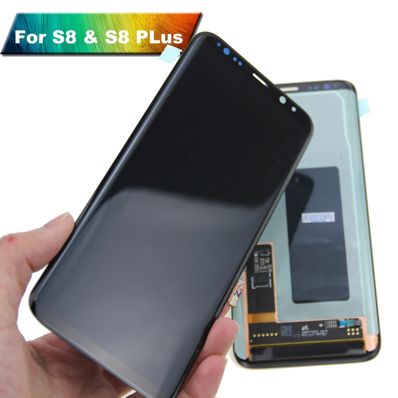 Amoled для Samsung Galaxy S8 LCD G950F G950U Plus жк-дисплей G955 G955F дисплей с сенсорным дигитайзером |