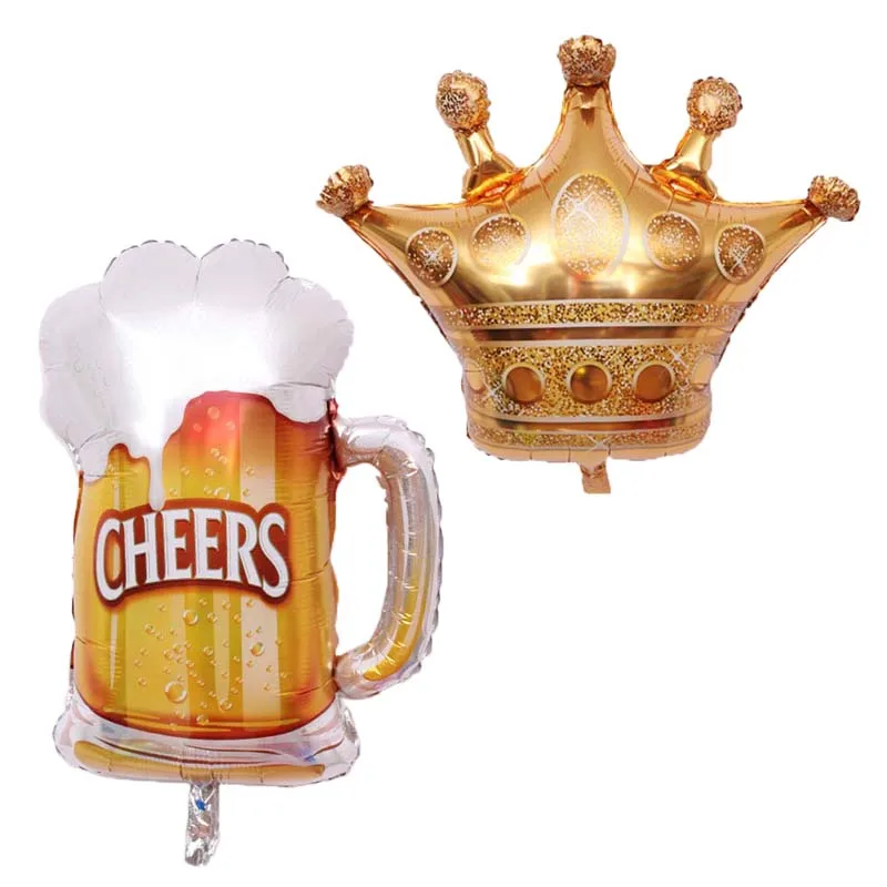 Новинка 2 шт./лот пятиконечная корона принцессы пивная кружка фольгированные