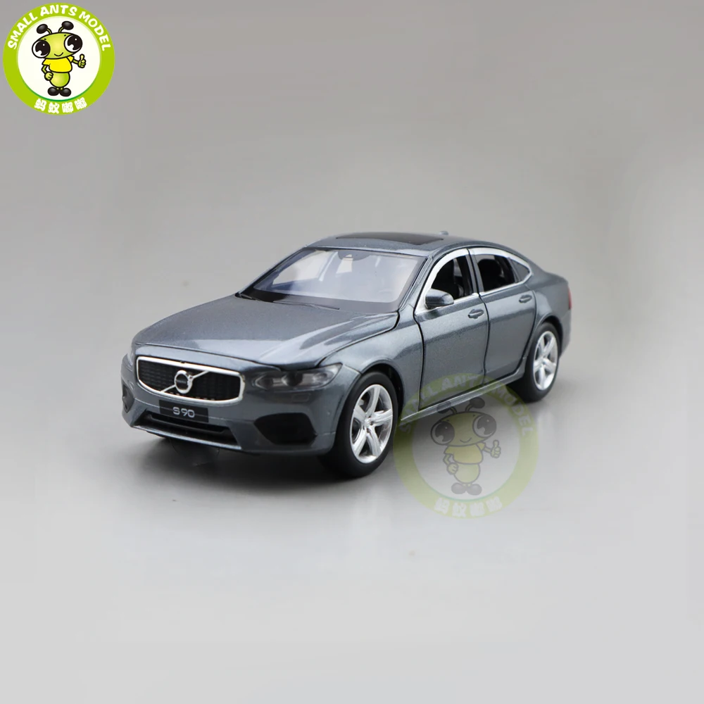 1/32 JACKIEKIM Volvo S90 литая модель автомобиля игрушки для детей Подарки для мальчиков девочек звуковое освещение