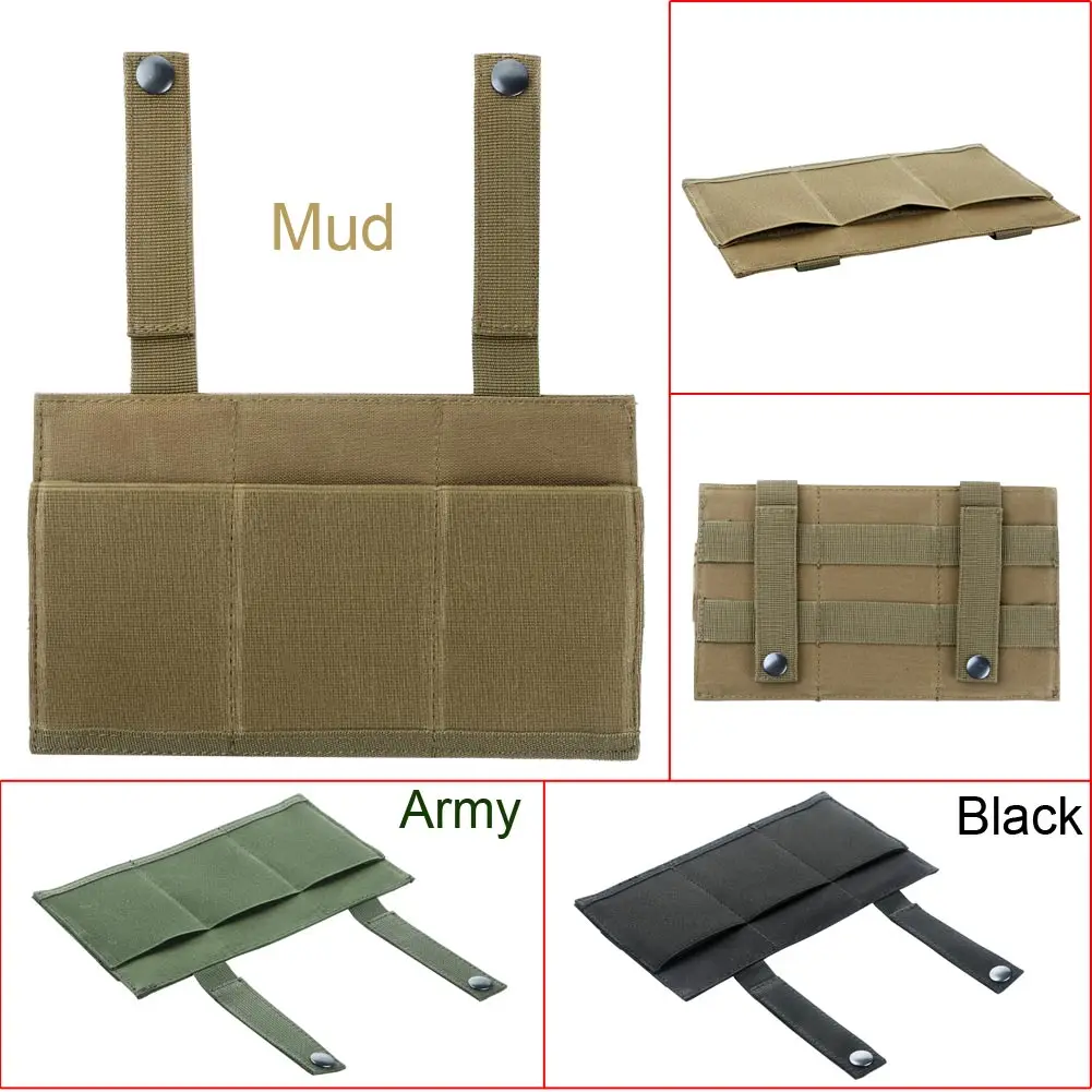 Портативный Открытый Охота Quick Release Molle тактический военный эластичный тройной M4 подсумок пистолетный мешочек картридж застежка сумки