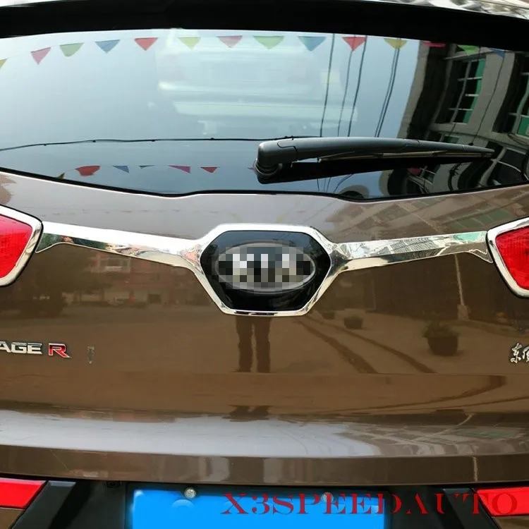 Хромированный задняя крышка багажника Накладка для Kia Sportage 2010 2011 2012 2013