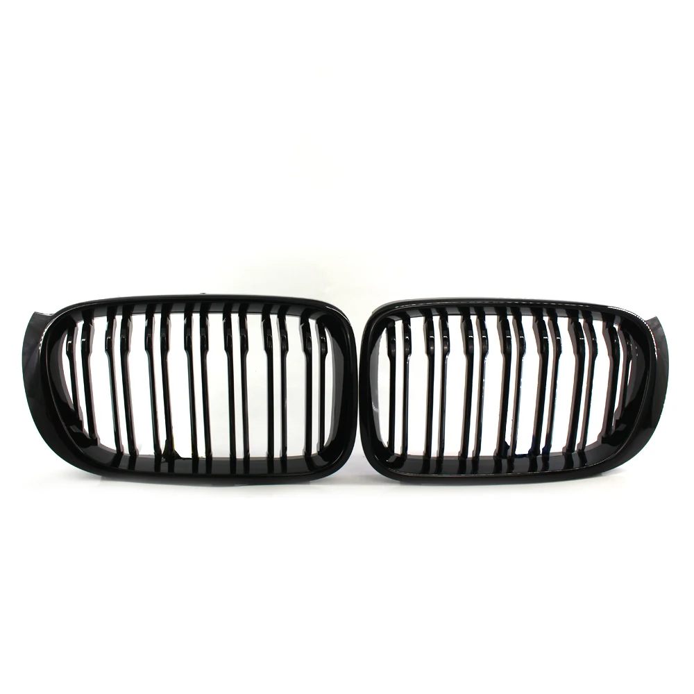 

GLOSS BLACK Front Hood Grille Grill FOR BMW F25 LCI X3 F26 X4 SUV 15-17 Double Line 51117338571, 51117338572, 51137367422