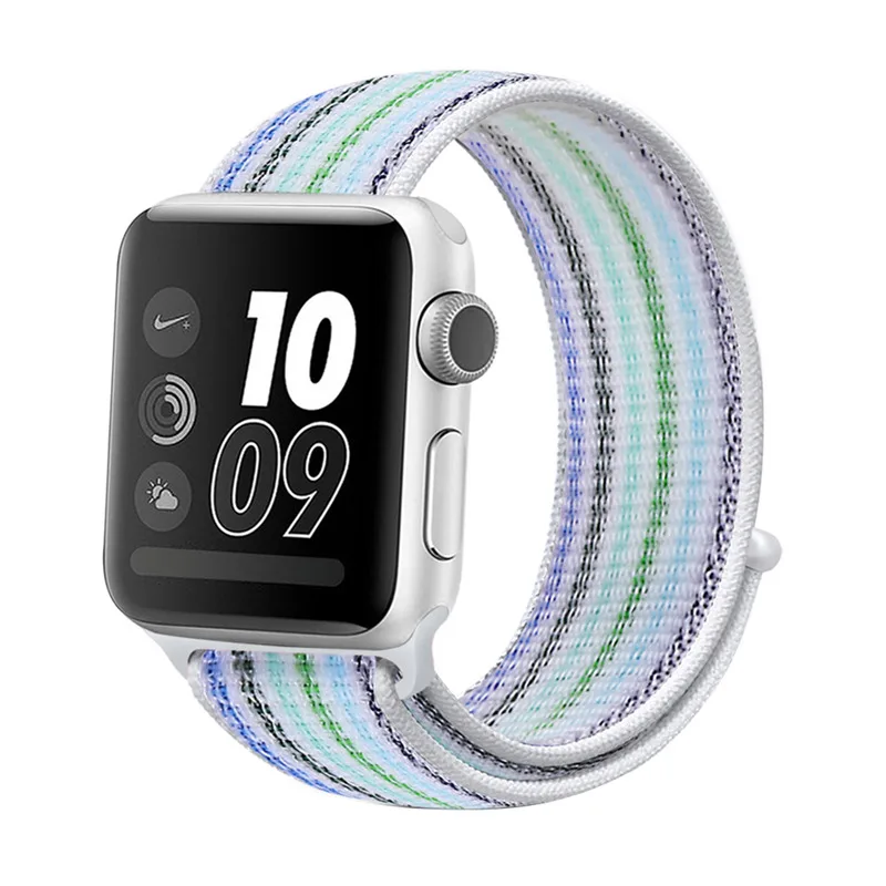 Роскошная легкая дышащая нейлоновая Спортивная петля для Apple Watch Series 3 2 1 42 мм 38 iWatch
