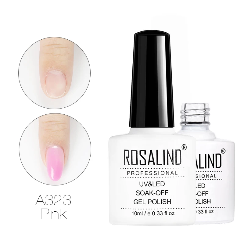 A323 ROSALIND, 10 мл, акриловый полигель, быстрое удлинение, Гель-лак, прозрачный, розовый, телесный, для ногтей, УФ, строительный гель, камуфляж, для дизайна ногтей, полигель - Цвет: A323