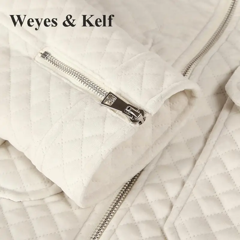 Weyes & Kelf зимний теплый Флокированный вельвет розовый белый цвет короткое зимнее
