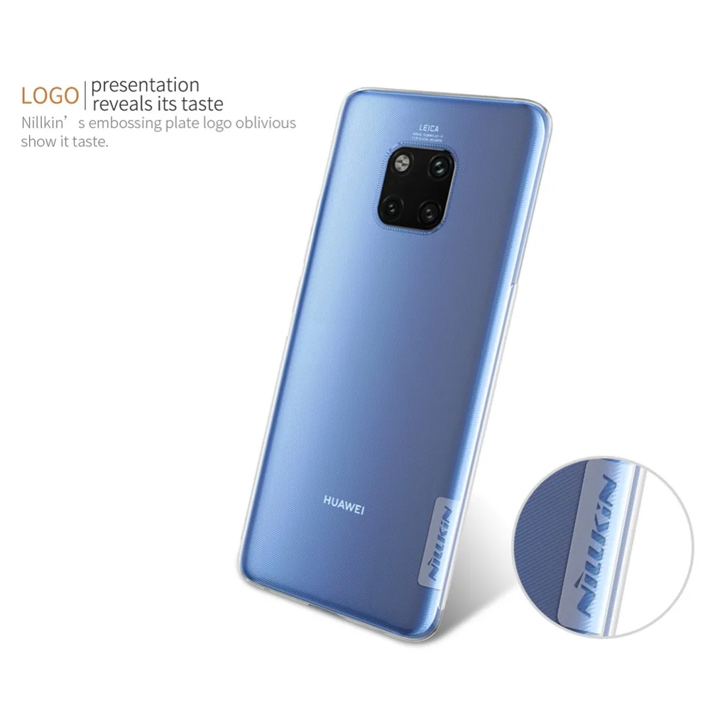 Чехол Nillkin для Huawei Mate 20 pro прозрачный мягкий силиконовый защитный чехол из ТПУ mate