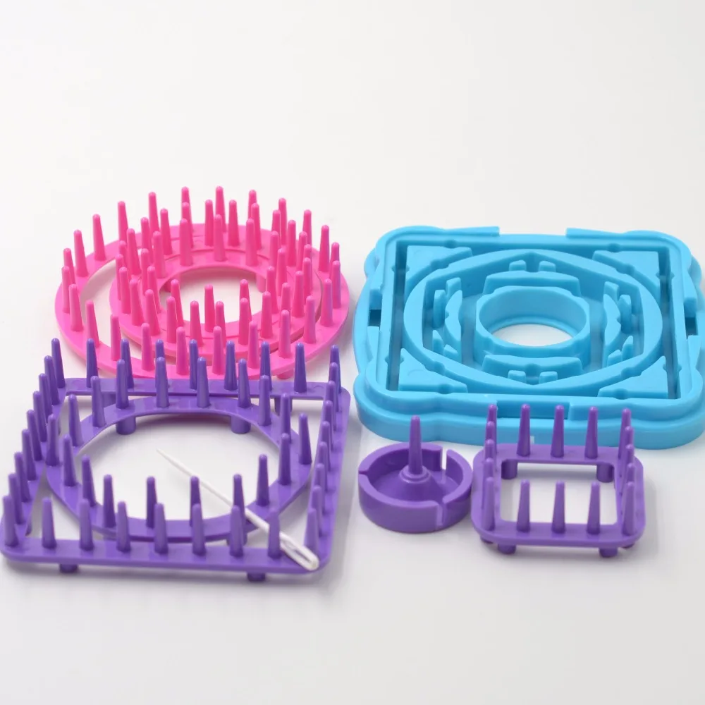 9 шт. набор вязальных станков для вязания цветов Набор вязаных крючком шерстяных