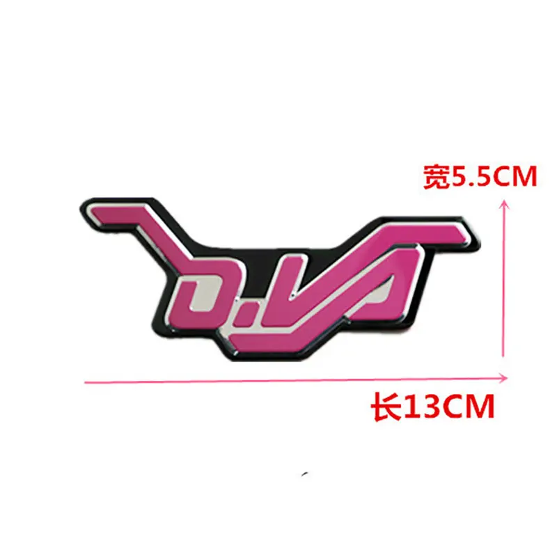 SUKO 3D Алюминий Overwatch Рисунок Игры стикеры стайлинга автомобилей D. VA рисунок кролик