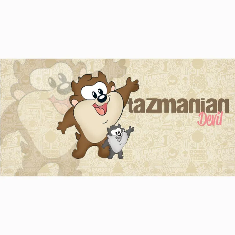 Tasmanian Devil TAZ пляжное полотенце из микрофибры с принтом быстросохнущее Спортивное