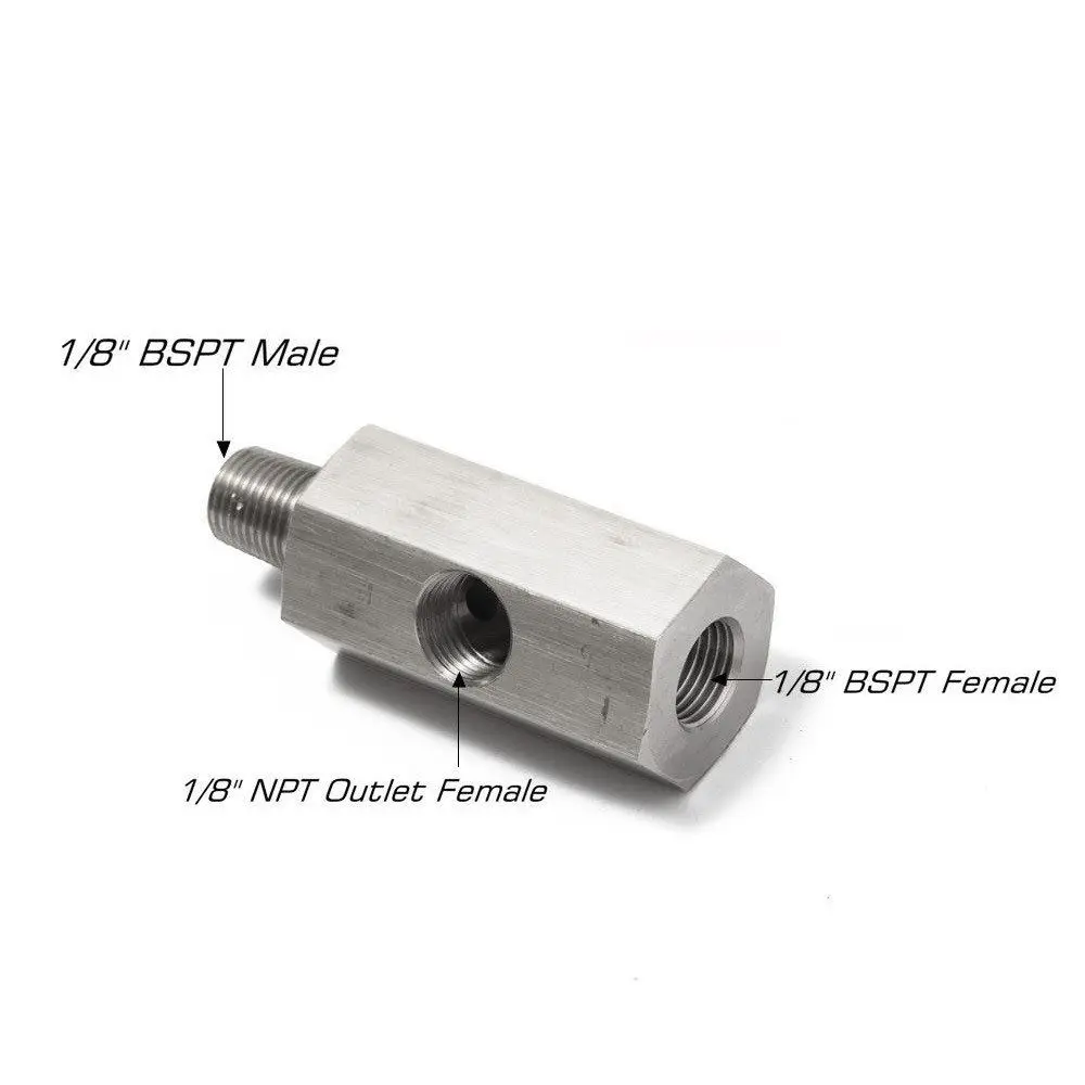 Датчик давления масла тройник 1/8 &quotBSPT к NPT адаптеру турбо Подающая линия