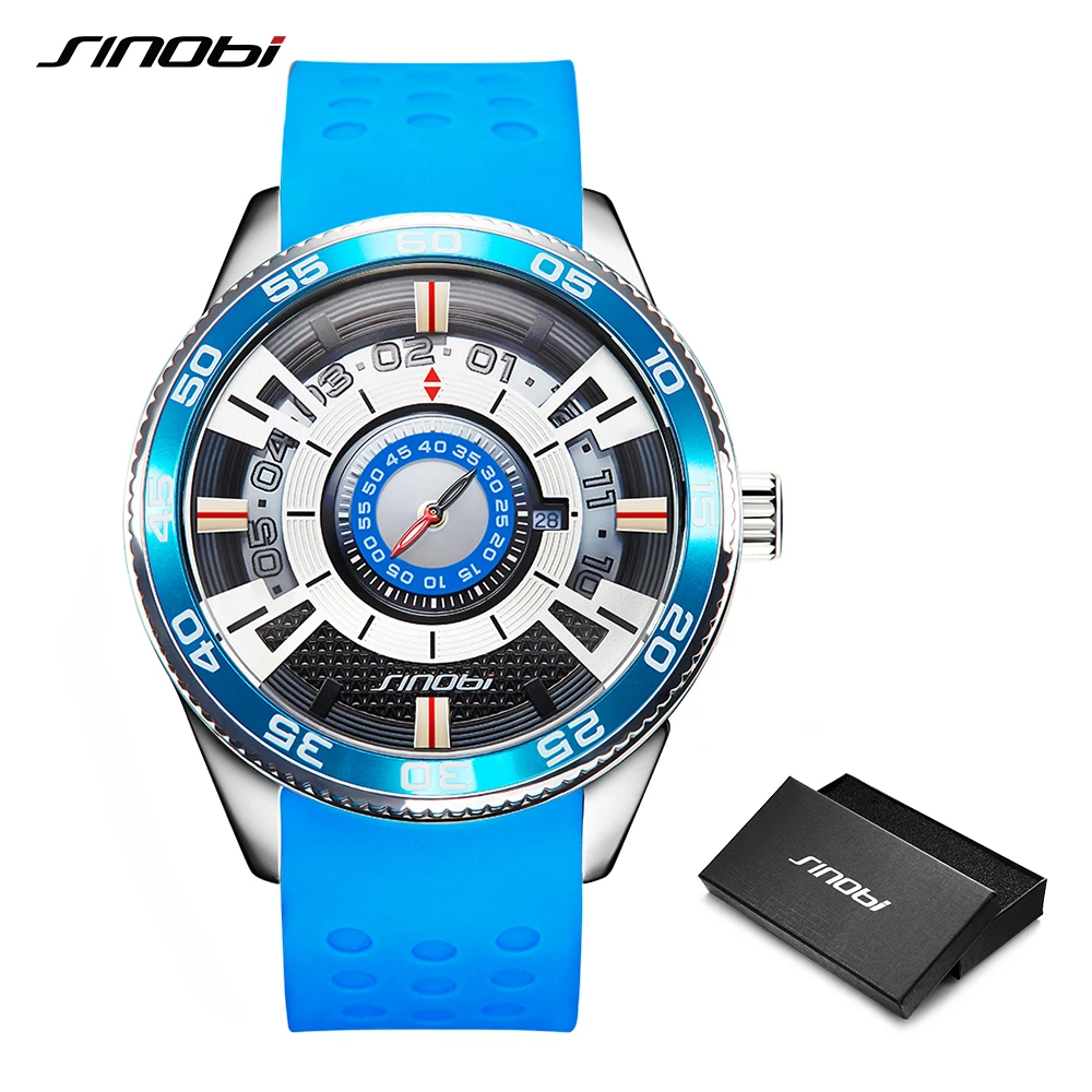 SINOBI Top Brand Men Watches Luxury Brand Luminous Display Stainless Steel Men Quartz Wristwatches Clock Relogio Feminino new