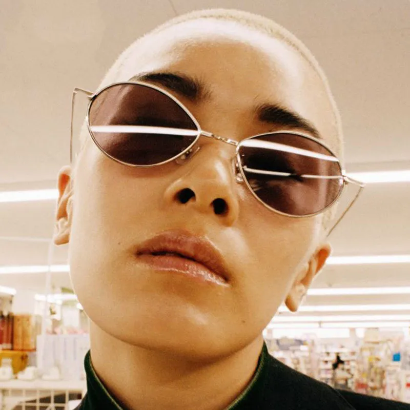 Yoovos 2023 маленькая оправа солнцезащитные очки для океана женские классические