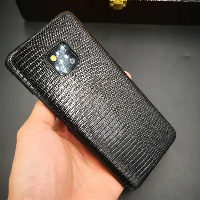 Чехол для Huawei Mate20 из натуральной кожи с изображением ящерицы|Бамперы| |