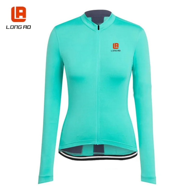 Длинная велосипедная одежда AO Женская Джерси с длинным рукавом топы для