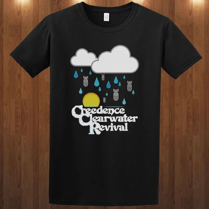 Криденсом Клируотер Футболка Джон Фогерти футболка | Мужская одежда
