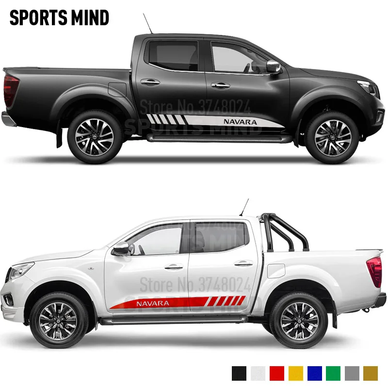 

1 Pair Customizable Door Car Sticker Decal Automobiles Car Styling For Nissan Navara NP300 D40 Nismo JDM Auto Accessories