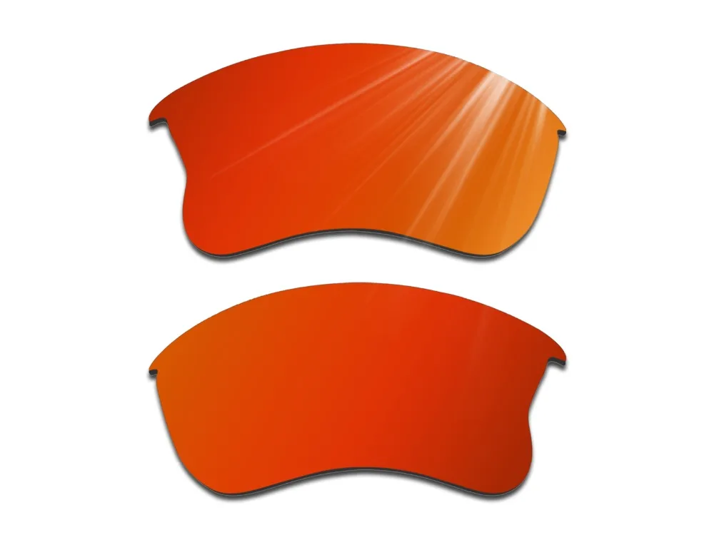 2 пары поляризованных солнцезащитных очков Glintbay Сменные линзы для Oakley Flak Jacket XLJ Fire