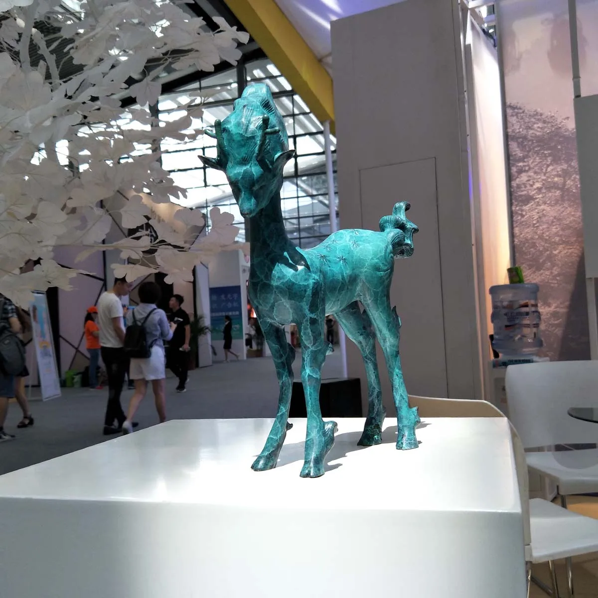 Tooarts Tomfeel Deer Sculpture Modern Style Home Decor Artificial Cute Animal Bronze Statue Decoration Accessories | Дом и сад