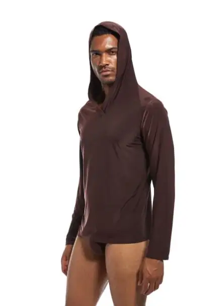 coffee coat Мужские штаны, Мужские штаны для сна, вискоза, домашние штаны, свободные сексуальные мужские штаны для отдыха, молочный шелк, модные сексуальные мужские пижамы с ремешком - Цвет: coffee coat