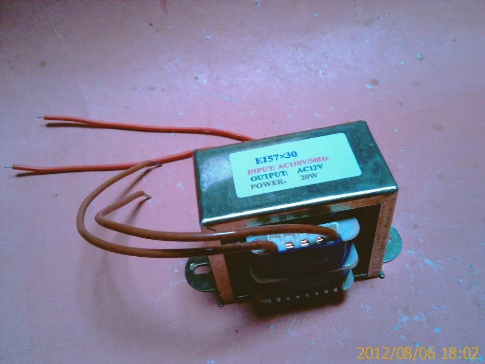 12V 1.6A Трансформатор 110V вход 20VA EI57 * 30 полный медный мультимедийный активный