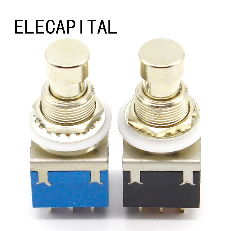 

Кнопочный переключатель для гитары, 3PDT, 9 контактов, Педальный переключатель