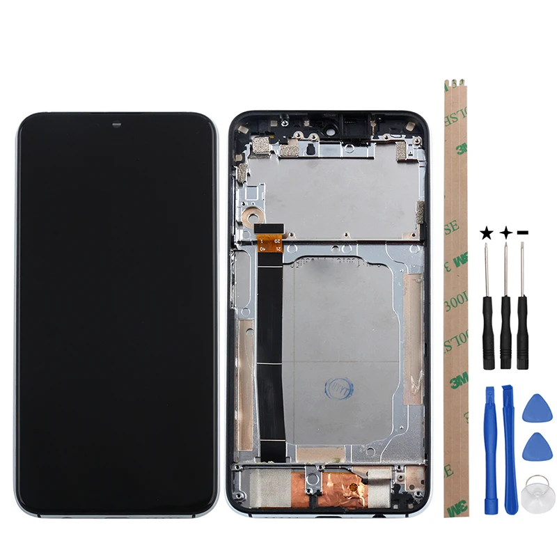 Alesser для UMI Umidigi One Max ЖК-дисплей и сенсорный экран с рамкой+ пленка запасные части с инструментами для UMI Umidigi One Max