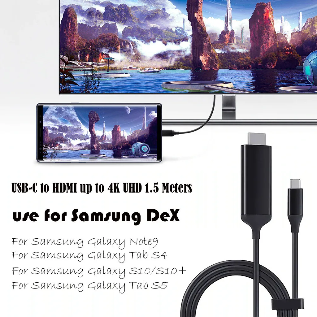 IToncs 2019 Новый USB C type к HDMI 3 0 4 K кабель HD tv Цифровой AV адаптер для samsung Note 9 Dex S8 S9 Note9 Tab S4