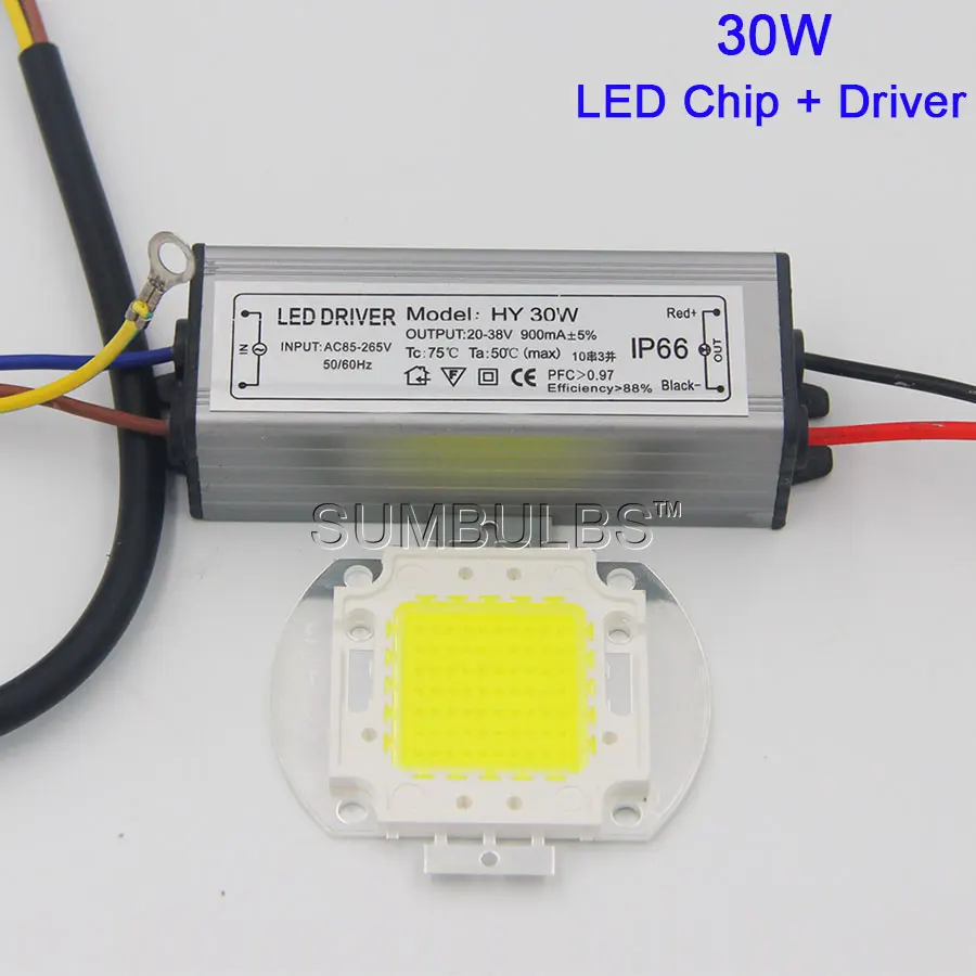 Светодиодный прожектор высокой мощности 10 Вт 20 30 50 100 в 220 В|lamp bulb|220v cob100w led chip |