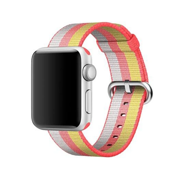 Тканый нейлоновый ремешок Спортивная петля ремешок для apple watch серии группа 5 4 3 2 браслет для iwatch спортивный ремешок для смарт-часов apple watch 42mm/38 мм/44 мм/40 мм