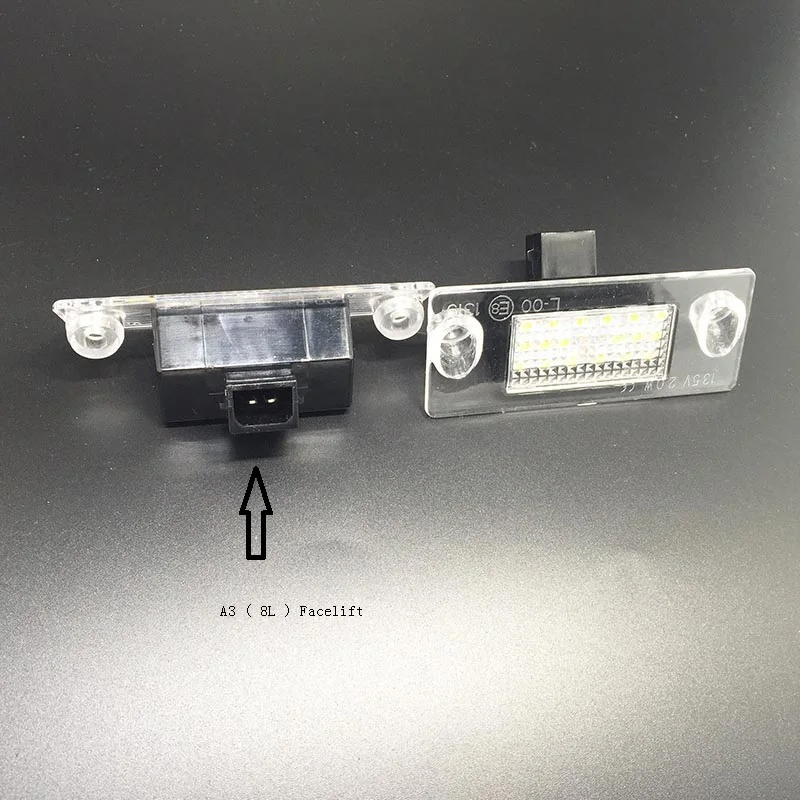Hopstyling 2 шт. 18SMD светодиодный фонарь освещения номерного знака Canbus без ошибки для Audi A4 B5 1996~ 2000 A3 8L Facelift 1996~ 2000 для вагонетки с противовесом