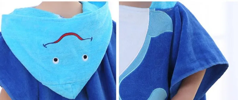 Банный халат с милым дельфином бархатная одежда для сна животными детская