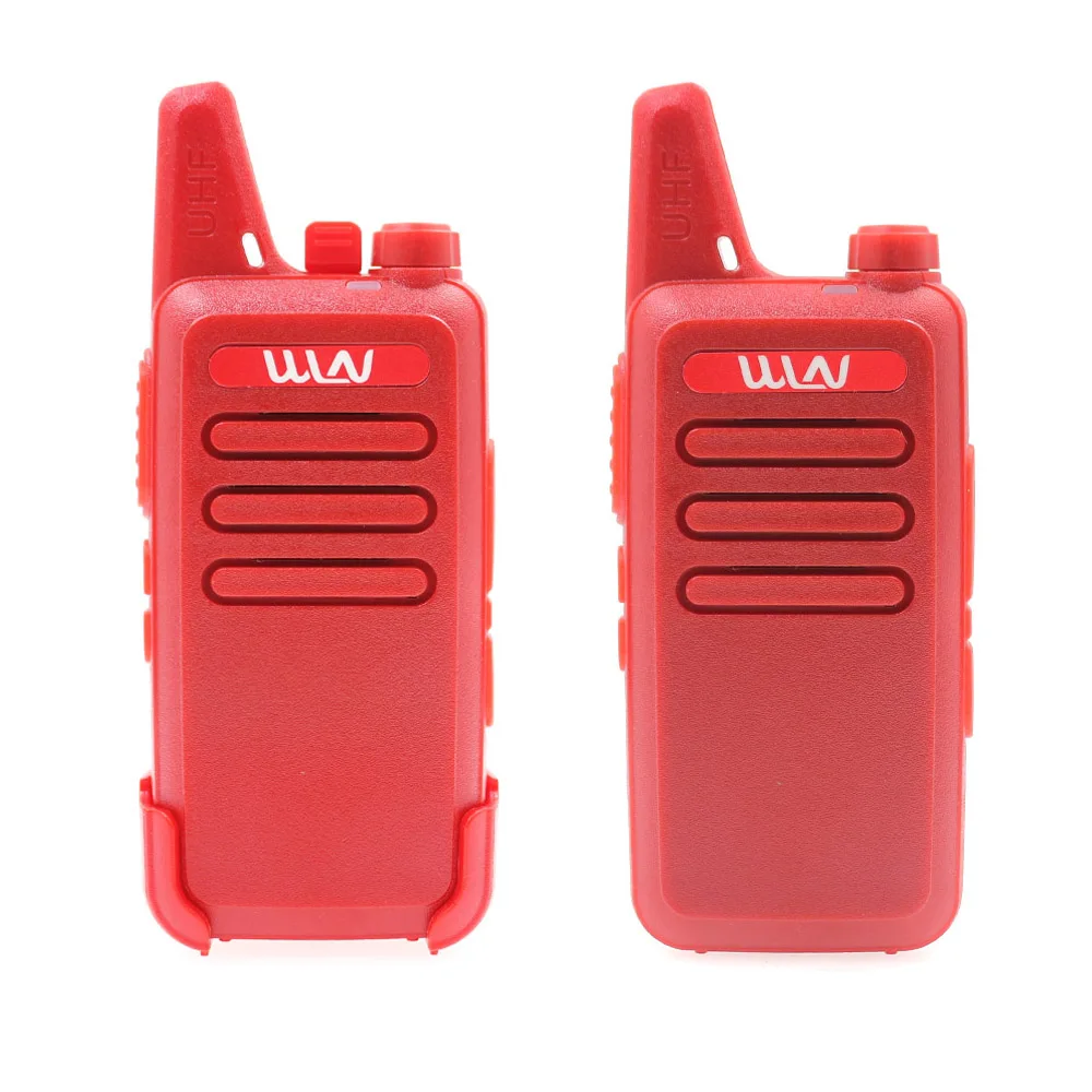 2 шт Красный WLN KD-C1 портативная рация UHF400-470MHz 5 Вт 16 каналов KDC1 мини трансивер ультра-тонкий детский радиоприемник