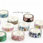 1,5 см Широкий Цветок собирать кавайный планировщик руководства Декоративная Бумага васи Маскировочная лента школьные принадлежности Канцтовары
