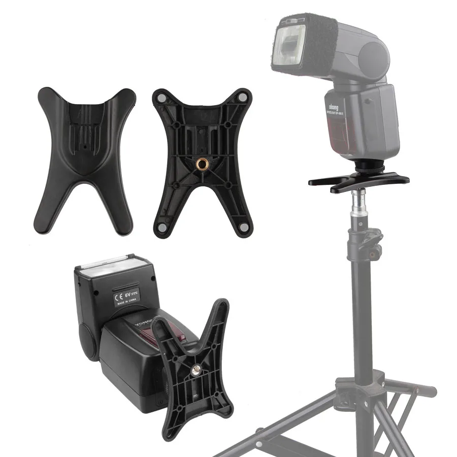 Адаптер для внешней вспышки камеры с креплением Canon Nikon 430EX 550EX 580EX 600EX SB600 SB700 SB800 SB900