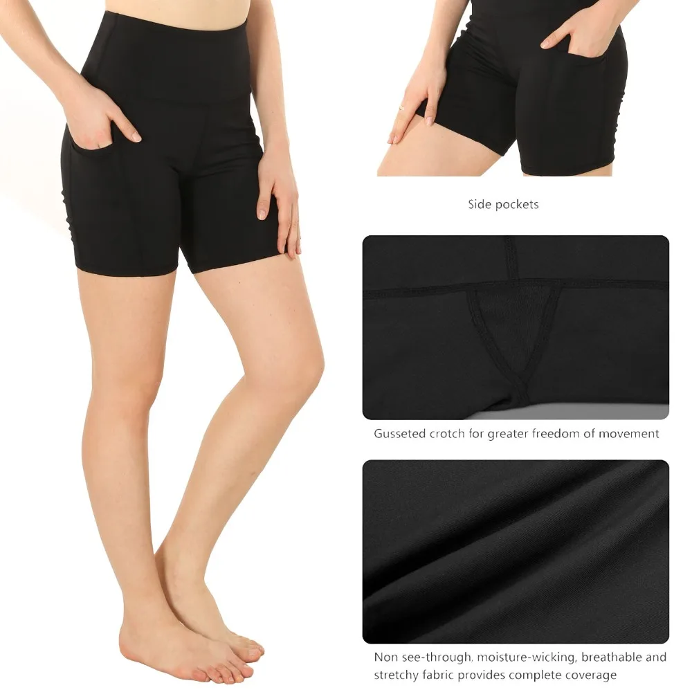 Женские шорты для йоги Dragon Fit леггинсы с карманами тренировок фитнеса занятий