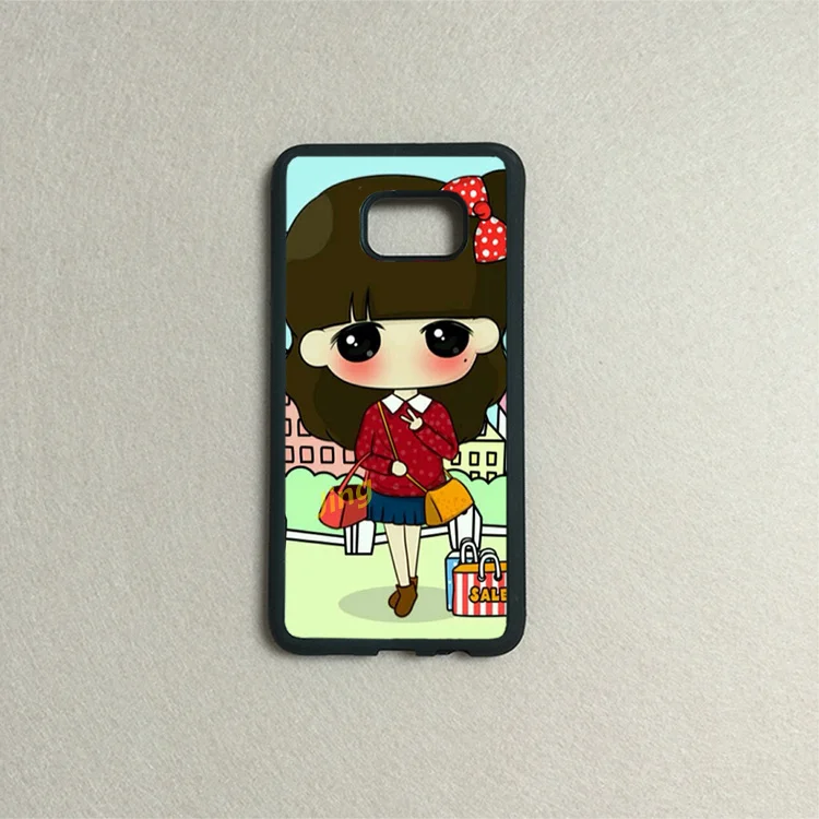 После покупки девушка мягкий край кожа случаи мобильного телефона для samsung s3 s4 s5 s6