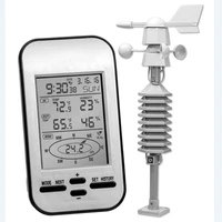 professional wireless weather station anemometer out wind speed direction sensor digital wind chill temperature humidity meter