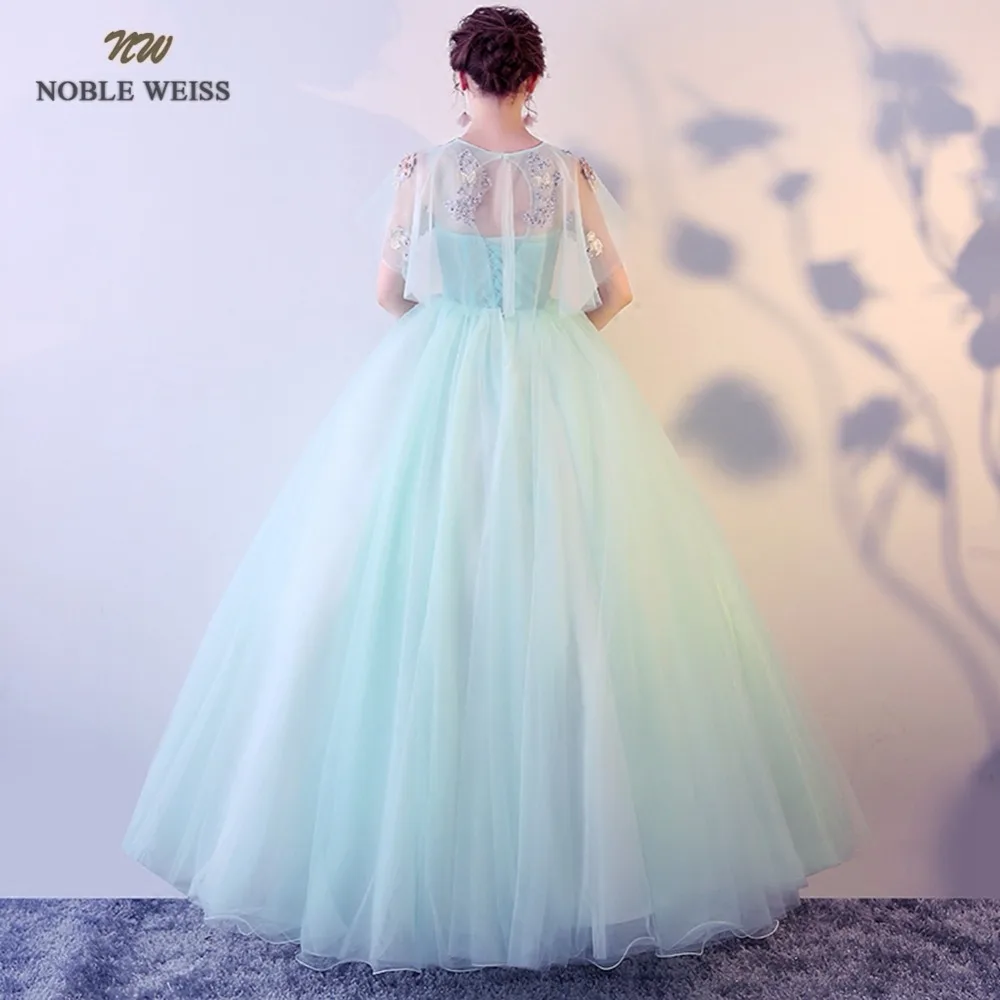 Благородный Вейс сексуальный светильник зеленый Бальные платья Аппликации