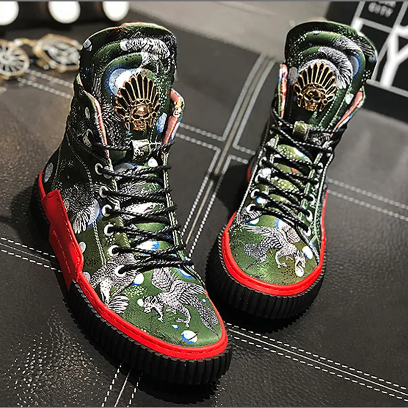 Сезон весна; Botas; панк Hombre; зимние теплые красные мужские ботинки; модные мужские Ботильоны; 7#20/10D50
