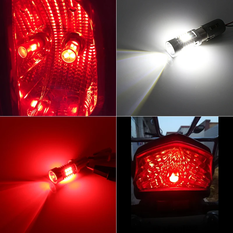 SAARMAT 2 * Led 1157 P21/5W BAY15D лампа для автомобиля стоп-сигнал стояночный мотоцикл авто