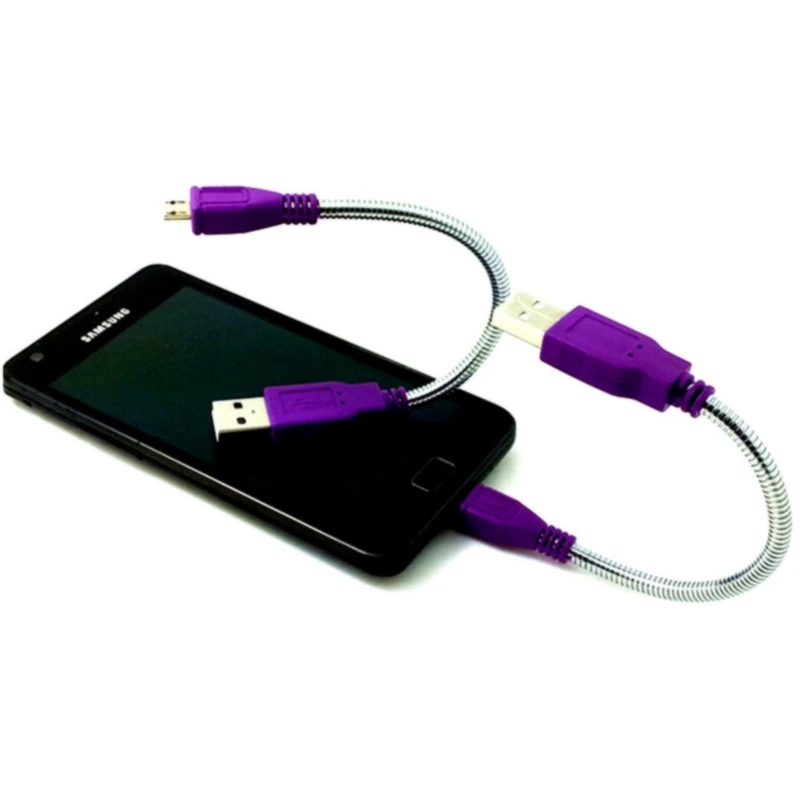 USB 2 0 A штекер Micro 5pin гибкий металлический кабель подставка|Кабели USB| |