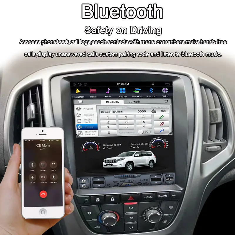 Автомобильный мультимедийный комплект Tesla style Android 9 0 без DVD плеера GPS навигация