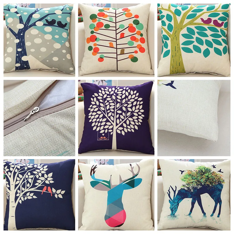 Современный Модный мягкий Чехол на подушку и Комфортный хлопковый льняной чехол