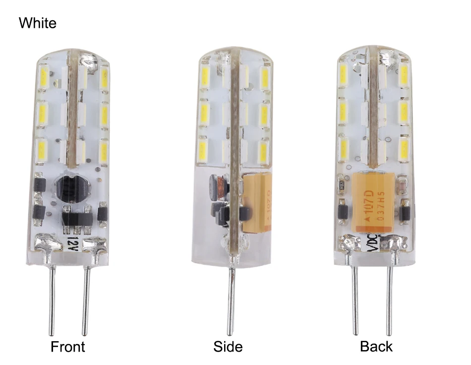 Ampoule 10x G4 Светодиодная лампа 1 Вт Мини Ac/DC12v светильник DC 12 вольт лампы Ac110v 220v smd3014 24 светодиода высокий яркий люстра светильник s