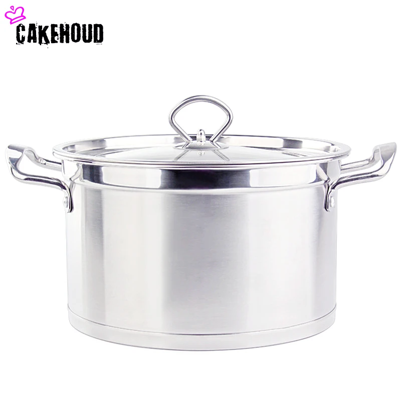 CAKEHOUD диаметр 18-26 см пищевой нержавеющей стали кастрюля кухонная посуда бытовая кастрюля для консервирования духовки стоковый горшок общая антипригарная