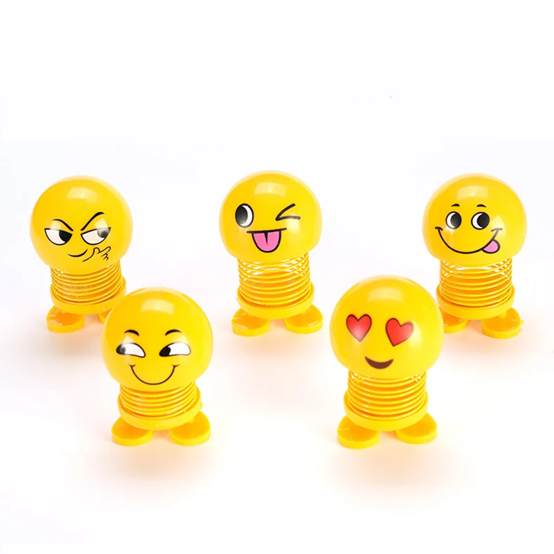 7 Тип встряхиватель игрушки Автомобильные украшения милая улыбка лицо Весенняя