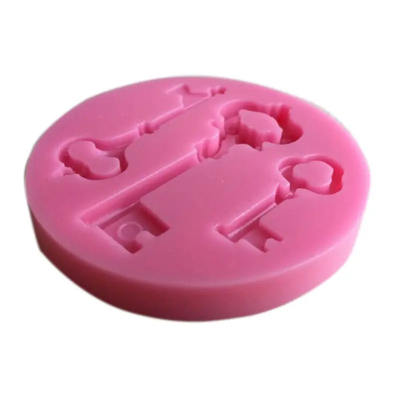 CHENGLAN New Cake Key Design Mold Silicone Fondant Art Tools Chocolate | Дом и сад